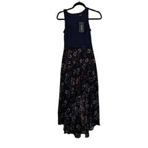 New EVER NEW MELBOURNE Tier Floral Printed Sleeveless Dress with High/low Hem 2